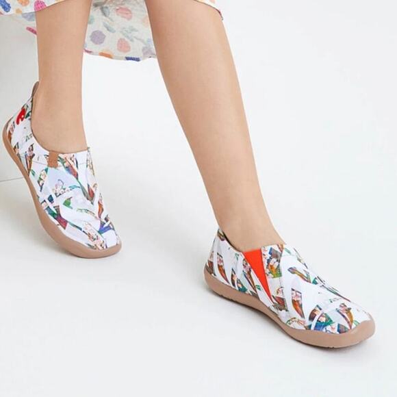 UIN Hidden Beauty Toledo Canvas Comfort Travel Walking Shoes Slip On Size 8 - Picture 1 of 15